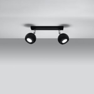 Ceiling Lamp Oculare 2 Black Track Lighting Great Lighting UK Ltd