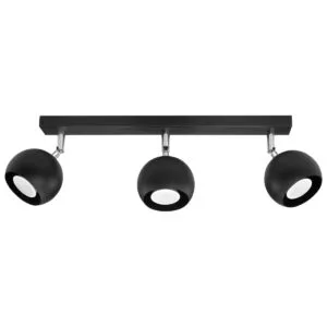 Ceiling Lamp Oculare Three Light Black Kitchen Track Lighting Great Lighting UK Ltd