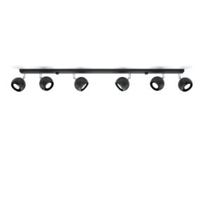 Ceiling Lamp Oculare 6l Black Track Lighting Great Lighting UK Ltd