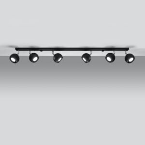 Ceiling Lamp Oculare 6l Black Track Lighting Great Lighting UK Ltd