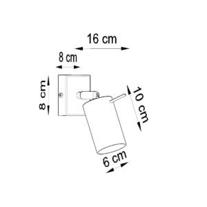 Wall Lamp Ring 1 Grey Single Wall Lights Great Lighting UK Ltd