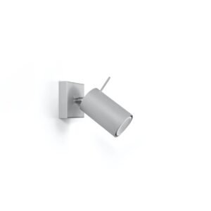Wall Lamp Ring 1 Grey Single Wall Lights Great Lighting UK Ltd