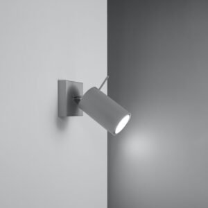 Wall Lamp Ring 1 Grey Single Wall Lights Great Lighting UK Ltd