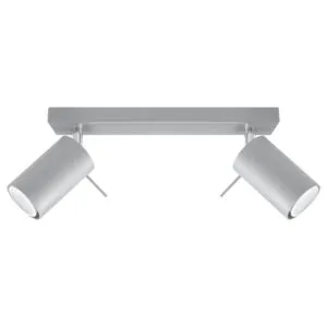 Ring Two Light Grey Kitchen Spotlight Bar 2 Light Spotlight Great Lighting UK Ltd