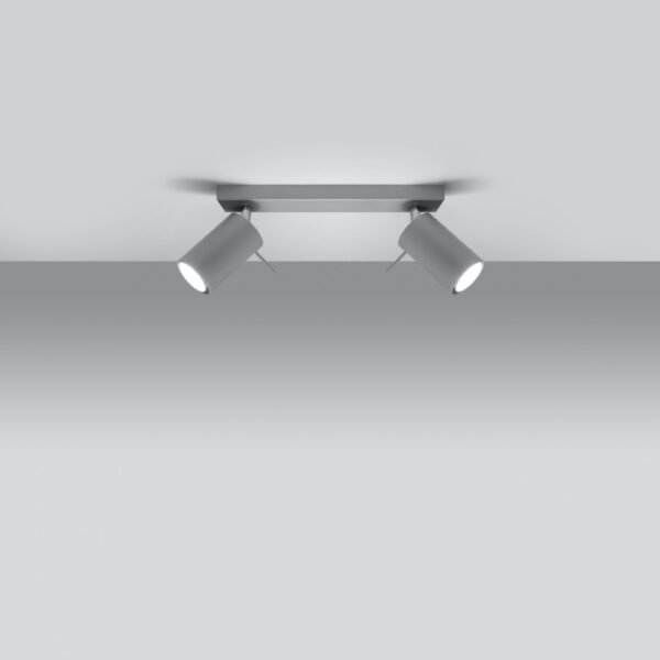 Ceiling Lamp Ring 2 Grey Modern Ceiling Lights Great Lighting UK Ltd