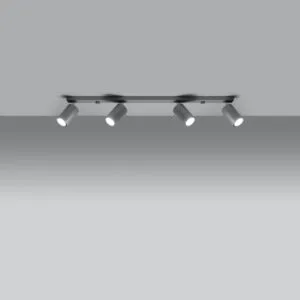 Ring Four Light Grey Kitchen Spotlight Bar 4 Light Spotlights Great Lighting UK Ltd