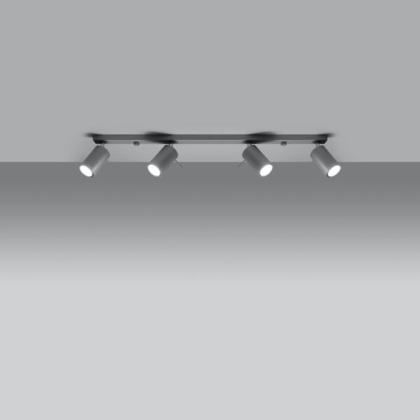 Ceiling Lamp Ring 4l Grey Modern Ceiling Lights Great Lighting UK Ltd