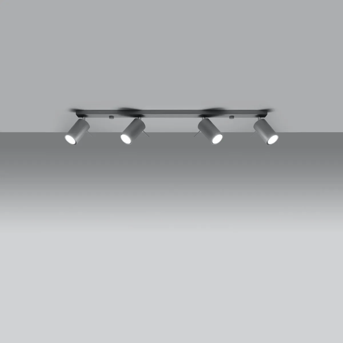 Ring Four Light Grey Kitchen Spotlight Bar 4 Light Spotlights Great Lighting UK Ltd