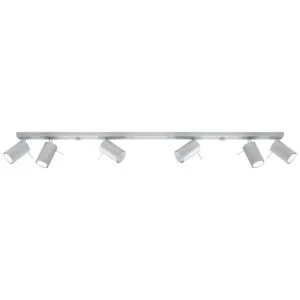 Ring Six Light Grey Kitchen Spotlight Bar 6 Light Spotlights Great Lighting UK Ltd