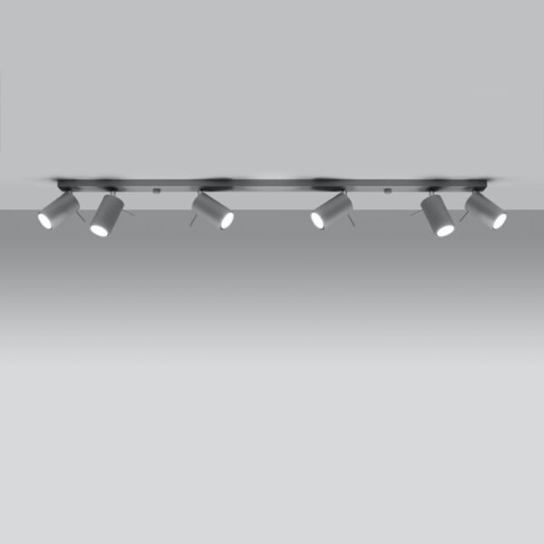 Ceiling Lamp Ring 6l Grey Modern Ceiling Lights Great Lighting UK Ltd