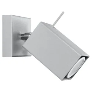 Wall Lamp Merida Single Light Grey Modern Adjustable Wall Lights Great Lighting UK Ltd