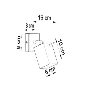 Wall Lamp Merida Single Light Grey Modern Kitchen Wall Lights Great Lighting UK Ltd