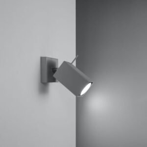 Wall Lamp Merida Single Light Grey Modern Kitchen Wall Lights Great Lighting UK Ltd