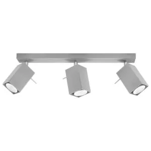 Merida Three Light Grey Kitchen Spotlight Bar 3 Light Spotlights Great Lighting UK Ltd