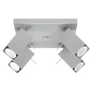 Merida 4-Light Ceiling Bar - Grey 4 Light Spotlights Great Lighting UK Ltd