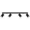 Ceiling Lamp Merida 4l Black Kitchen Track Lighting Great Lighting UK Ltd