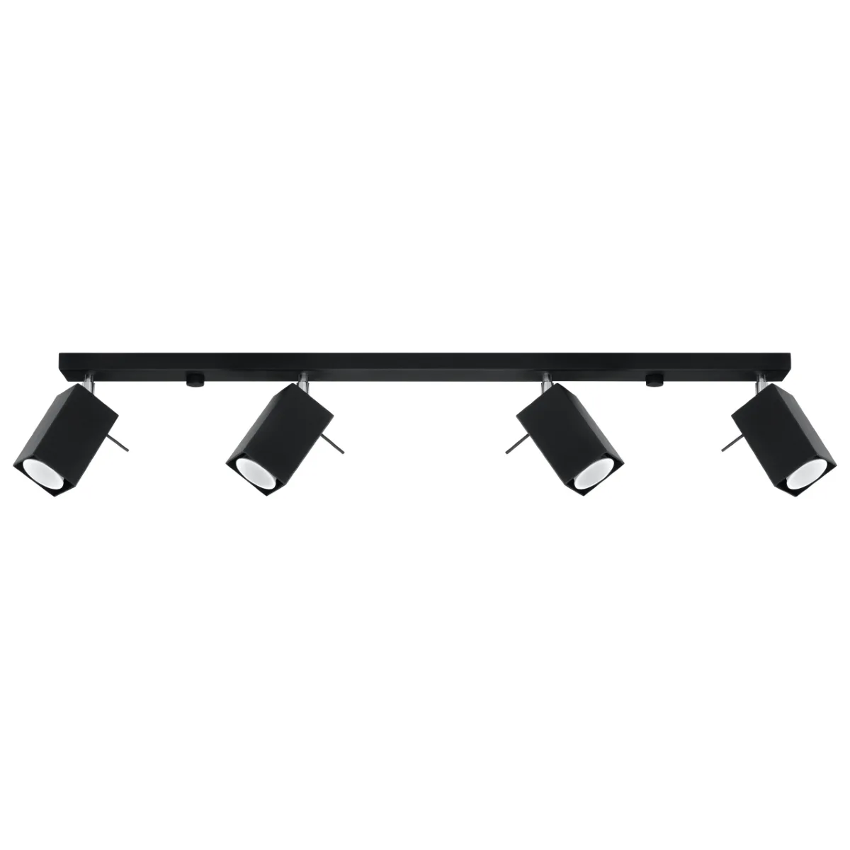 Merida Four Light Black Kitchen Spotlight Bar 4 Light Spotlights Great Lighting UK Ltd