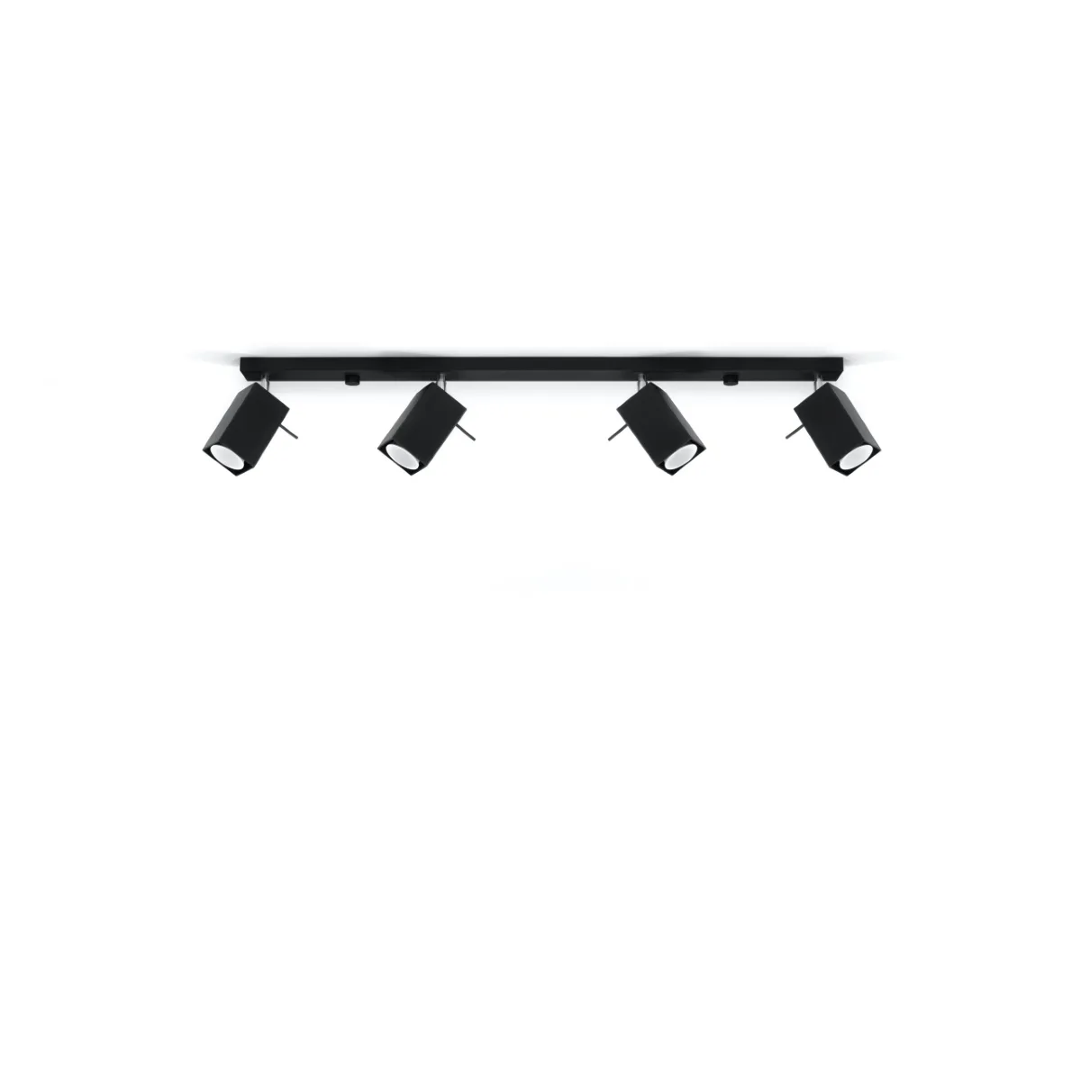 Merida Four Light Black Kitchen Spotlight Bar 4 Light Spotlights Great Lighting UK Ltd