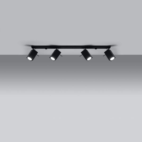 Ceiling Lamp Merida 4l Black Modern Ceiling Lights Great Lighting UK Ltd