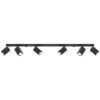 Ceiling Lamp Merida 6l Black Kitchen Track Lighting Great Lighting UK Ltd