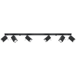 Ceiling Lamp Merida 6l Black Kitchen Track Lighting Great Lighting UK Ltd