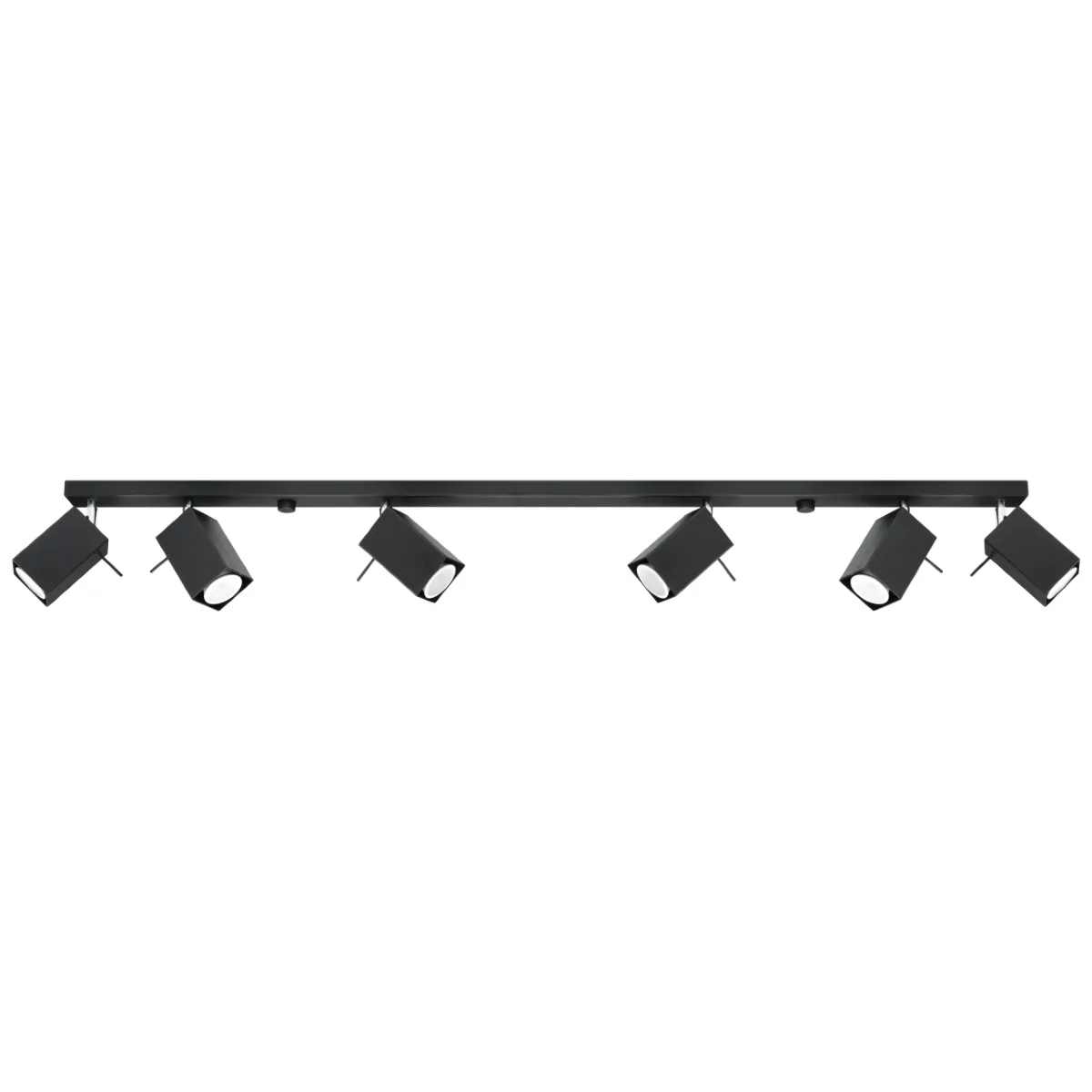 Merida Six Light Black Kitchen Spotlight Bar 6 Light Spotlights Great Lighting UK Ltd
