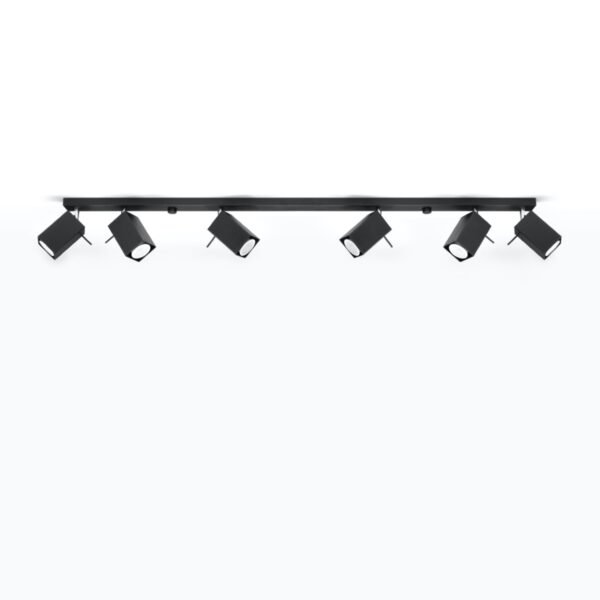 Ceiling Lamp Merida 6l Black Modern Ceiling Lights Great Lighting UK Ltd