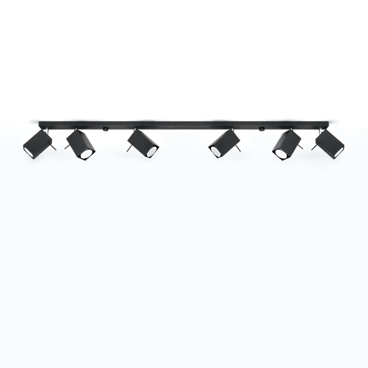 Merida Six Light Black Kitchen Spotlight Bar 6 Light Spotlights Great Lighting UK Ltd