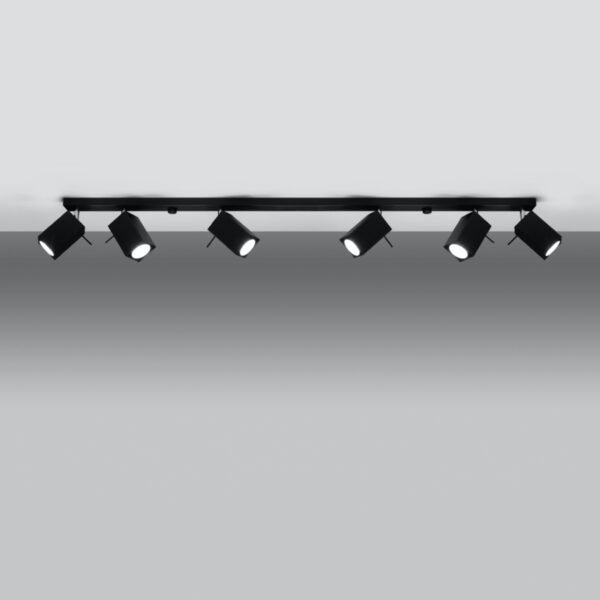 Ceiling Lamp Merida 6l Black Modern Ceiling Lights Great Lighting UK Ltd