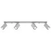 Merida Four Light Grey Kitchen Spotlight Bar 4 Light Spotlights Great Lighting UK Ltd