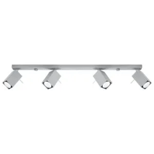 Merida Four Light Grey Kitchen Spotlight Bar 4 Light Spotlights Great Lighting UK Ltd