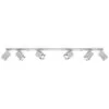 Merida Six Light Grey Kitchen Spotlight Bar 6 Light Spotlights Great Lighting UK Ltd
