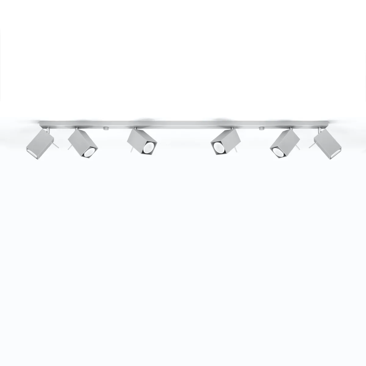 Merida Six Light Grey Kitchen Spotlight Bar 6 Light Spotlights Great Lighting UK Ltd