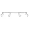 Merida Four Light White Kitchen Spotlight Bar 4 Light Spotlights Great Lighting UK Ltd