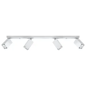 Merida Four Light White Kitchen Spotlight Bar 4 Light Spotlights Great Lighting UK Ltd