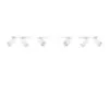 Merida Six Light White Kitchen Spotlight Bar 6 Light Spotlights Great Lighting UK Ltd
