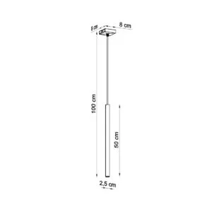 Pastelo Pendant Light - Single / White Bedroom Cylinder Pendants Great Lighting UK Ltd
