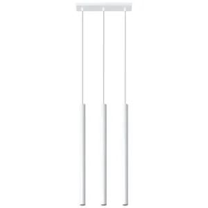 Pastelo 3-Light Linear Pendant - White Bar & Linear Pendant Lights Great Lighting UK Ltd