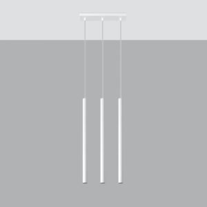 Pendant Lamp Pastelo 3 White Multi Pendants Great Lighting UK Ltd