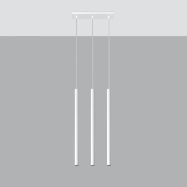 Pendant Lamp Pastelo 3 White Modern Pendant Lights Great Lighting UK Ltd