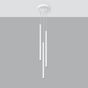 Pendant Lamp Pastelo 3p White Multi Pendants Great Lighting UK Ltd
