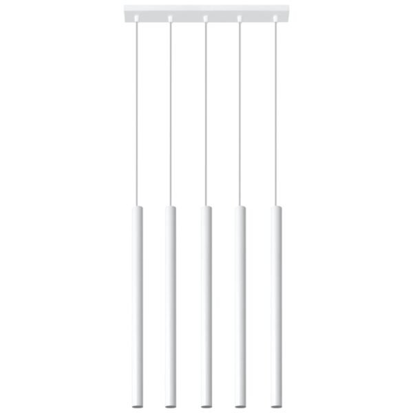 Pendant Lamp Pastelo 5 White Modern Pendant Lights Great Lighting UK Ltd