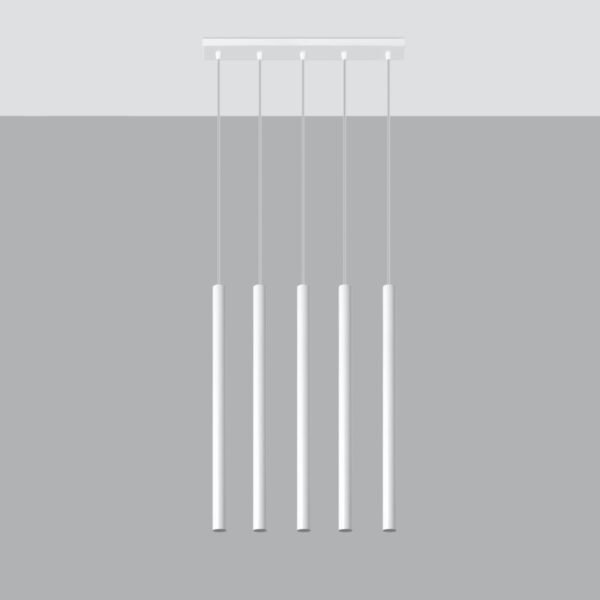 Pendant Lamp Pastelo 5 White Modern Pendant Lights Great Lighting UK Ltd