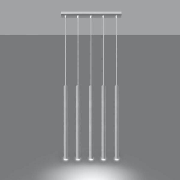 Pendant Lamp Pastelo 5 White Modern Pendant Lights Great Lighting UK Ltd