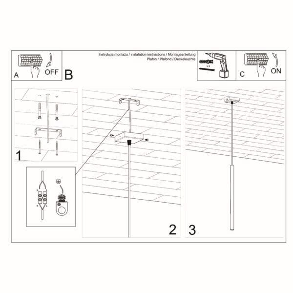 Pendant Lamp Pastelo 1 Black Single Pendants Great Lighting UK Ltd