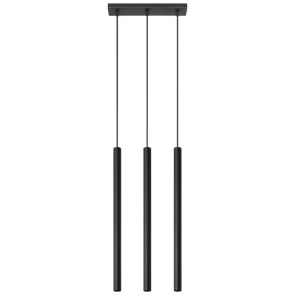 Pendant Lamp Pastelo 3 Black Multi Pendants Great Lighting UK Ltd