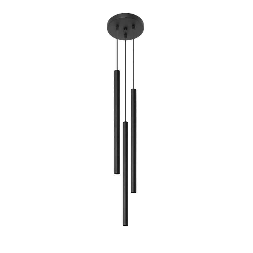 Pastelo 3-Light Cluster Pendant - Black