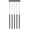 Pastelo 5-Light Linear Pendant - Black Bar & Linear Pendant Lights Great Lighting UK Ltd