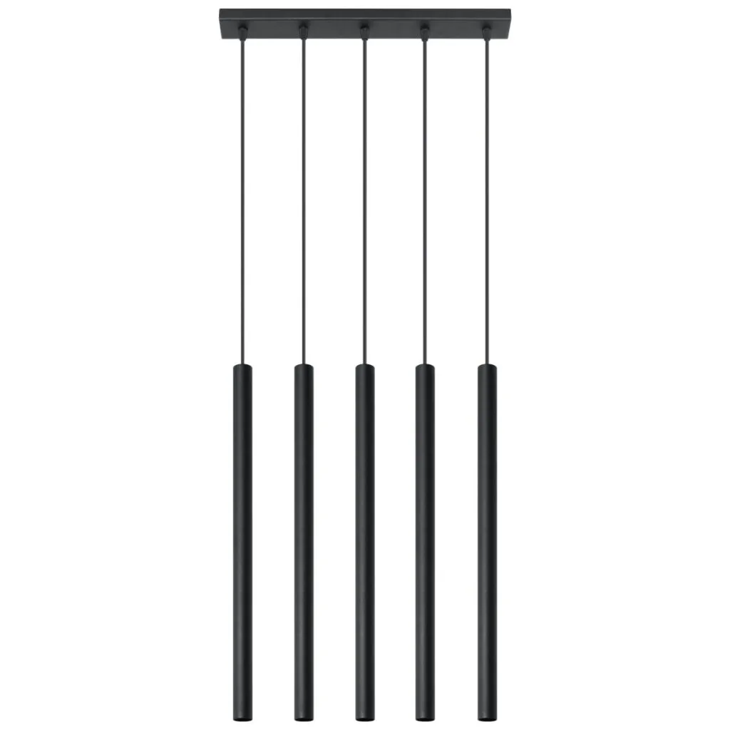 Pastelo 5-Light Linear Pendant - Black