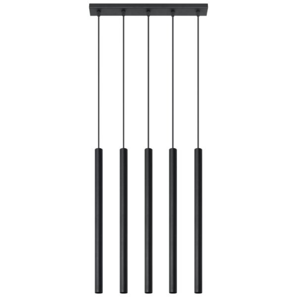 Pendant Lamp Pastelo 5 Black Modern Pendant Lights Great Lighting UK Ltd